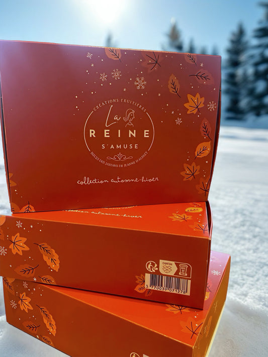 Coffret miniatures confitures et petites cuillères de dégustation - collection automne-hiver