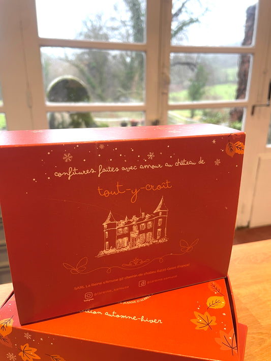 Coffret miniatures confitures et petites cuillères de dégustation - collection automne-hiver