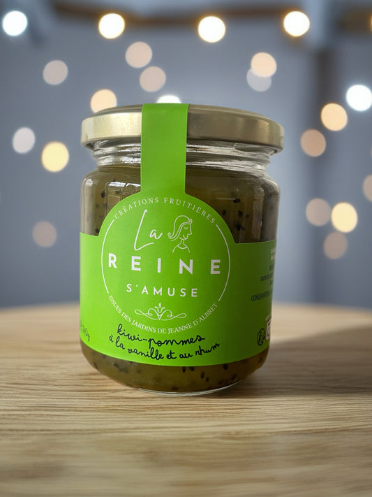 Confiture de kiwis du Béarn...et sa malicieuse pointe de rhum - Pot 240g
